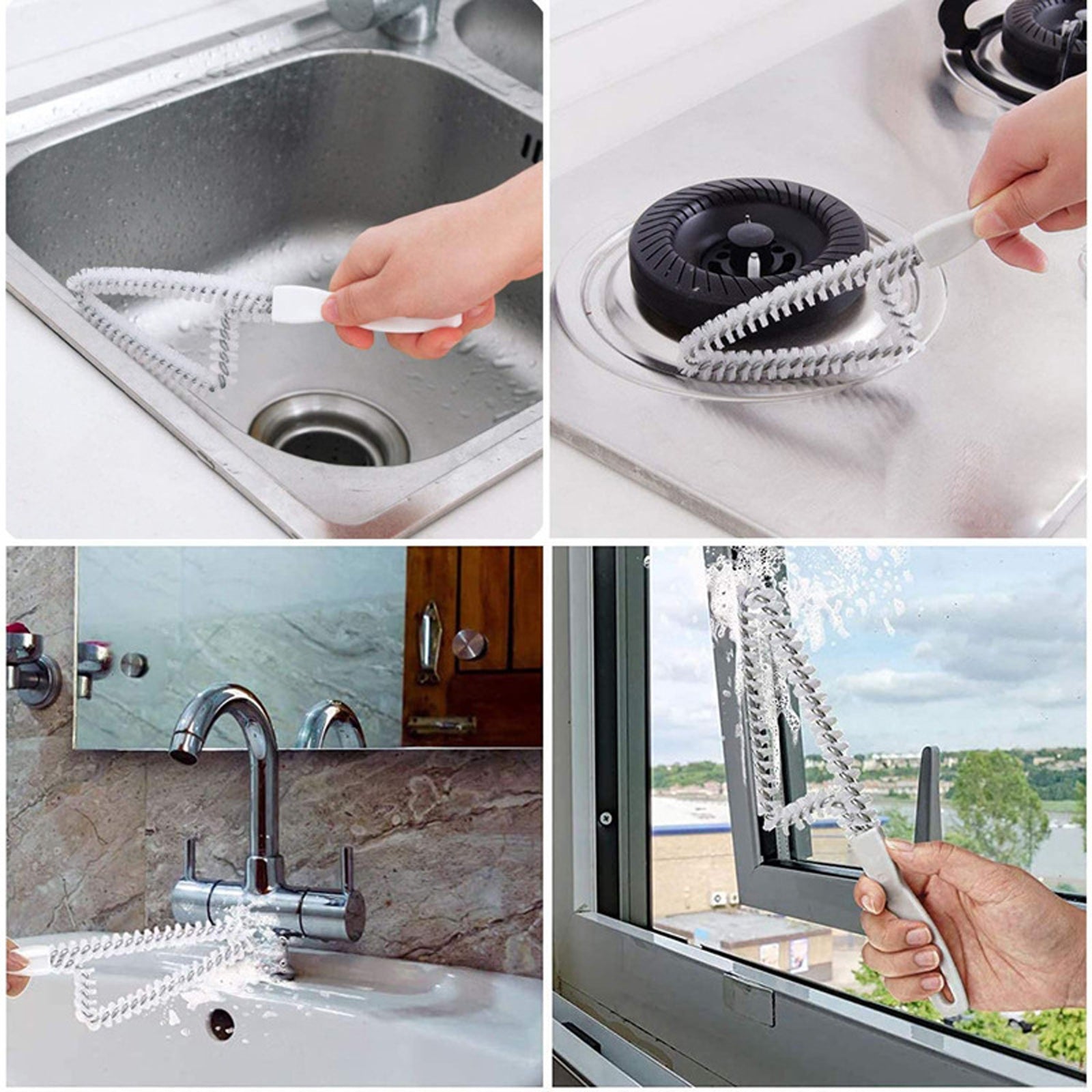 Window Groove Cleaning Brush for Keyboard All Window Slides and Gaps Shutter