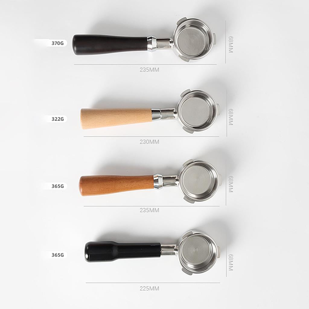 Bottomless Naked Portafilter Coffee Espresso Handle for Coffee Machine Wooden Handle B