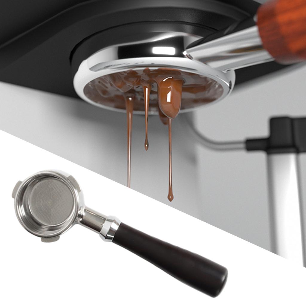 Bottomless Naked Portafilter Coffee Espresso Handle for Coffee Machine Rosewood Handle