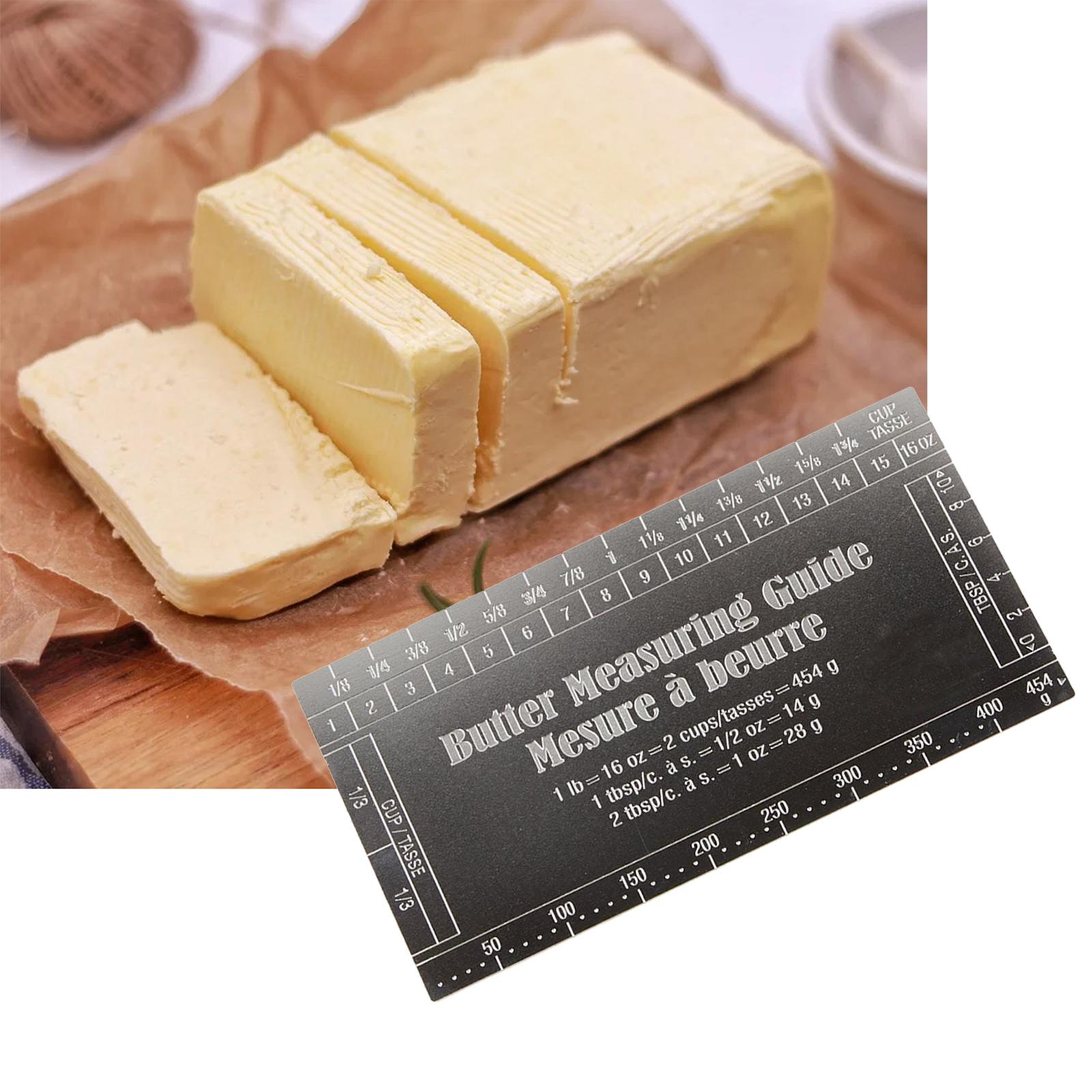 Butter Measuring Guid Stainless Steel Precision Gadget for Baking Dough