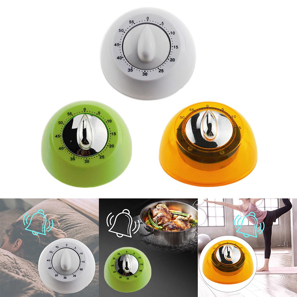 Kitchen Timer Count Down Loud Alarm Egg Timer for Running Baking Salon White