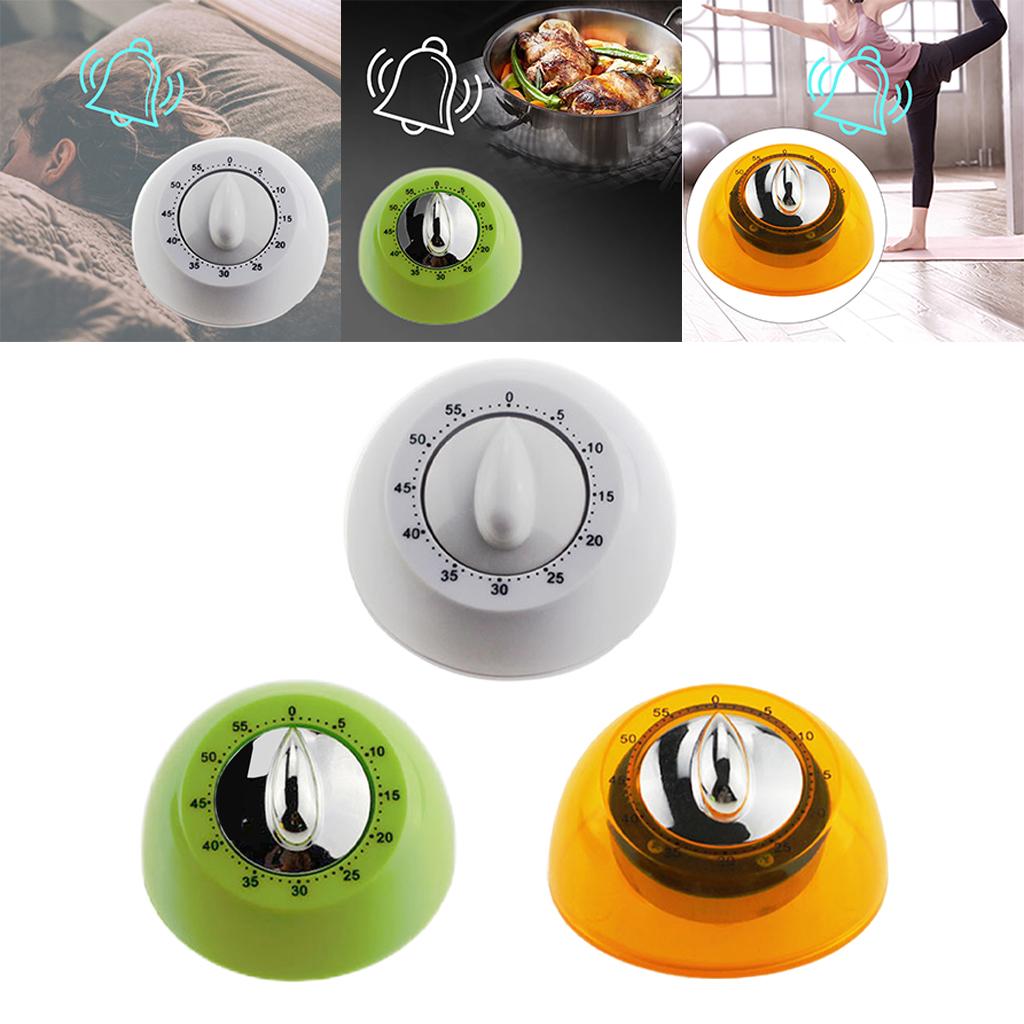 Kitchen Timer Count Down Loud Alarm Egg Timer for Running Baking Salon White