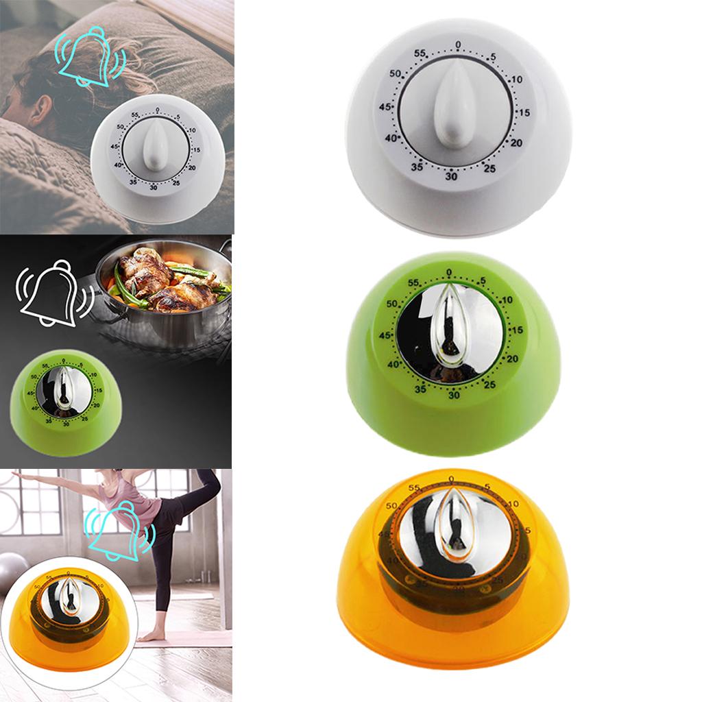 Kitchen Timer Count Down Loud Alarm Egg Timer for Running Baking Salon White