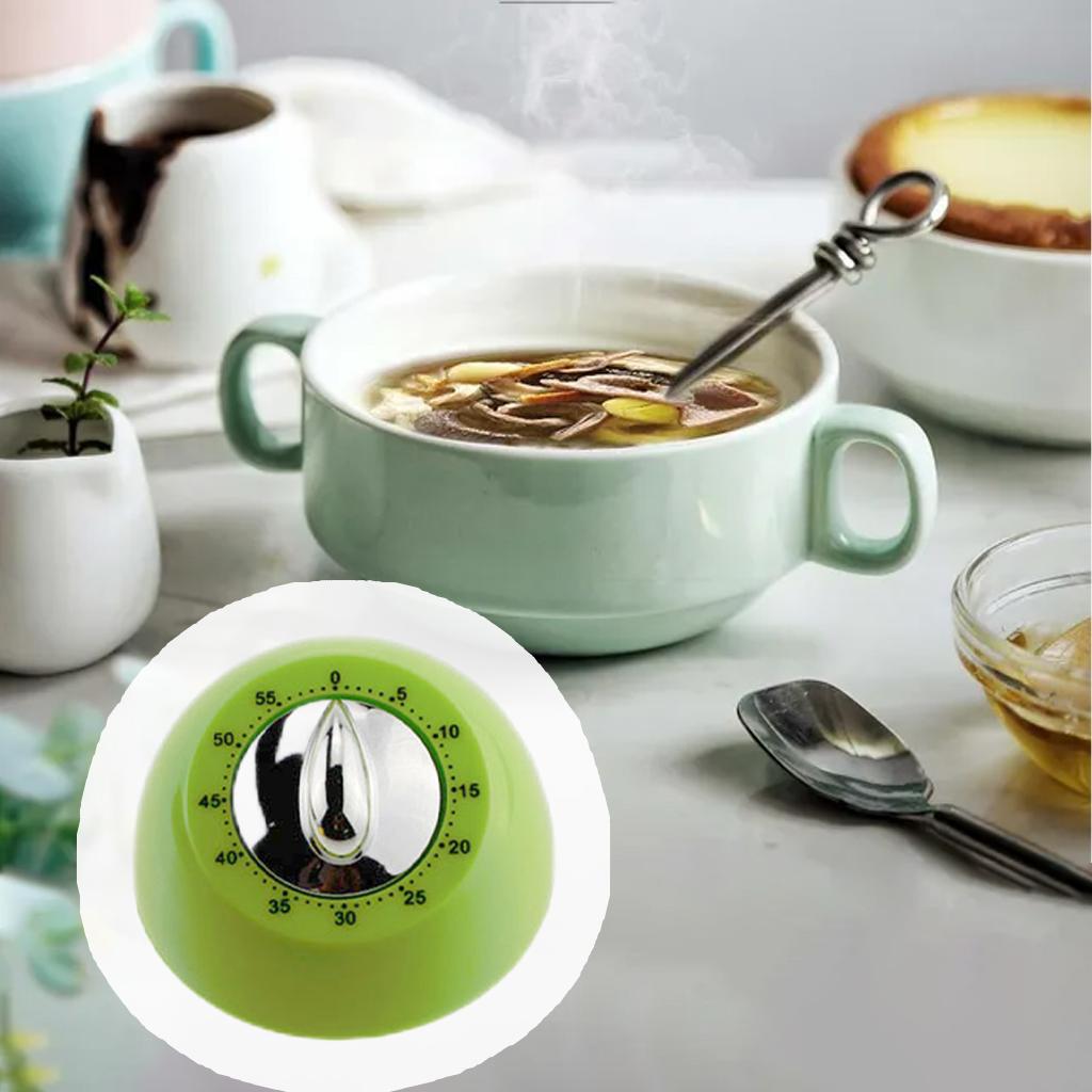 Kitchen Timer Count Down Loud Alarm Egg Timer for Running Baking Salon Green