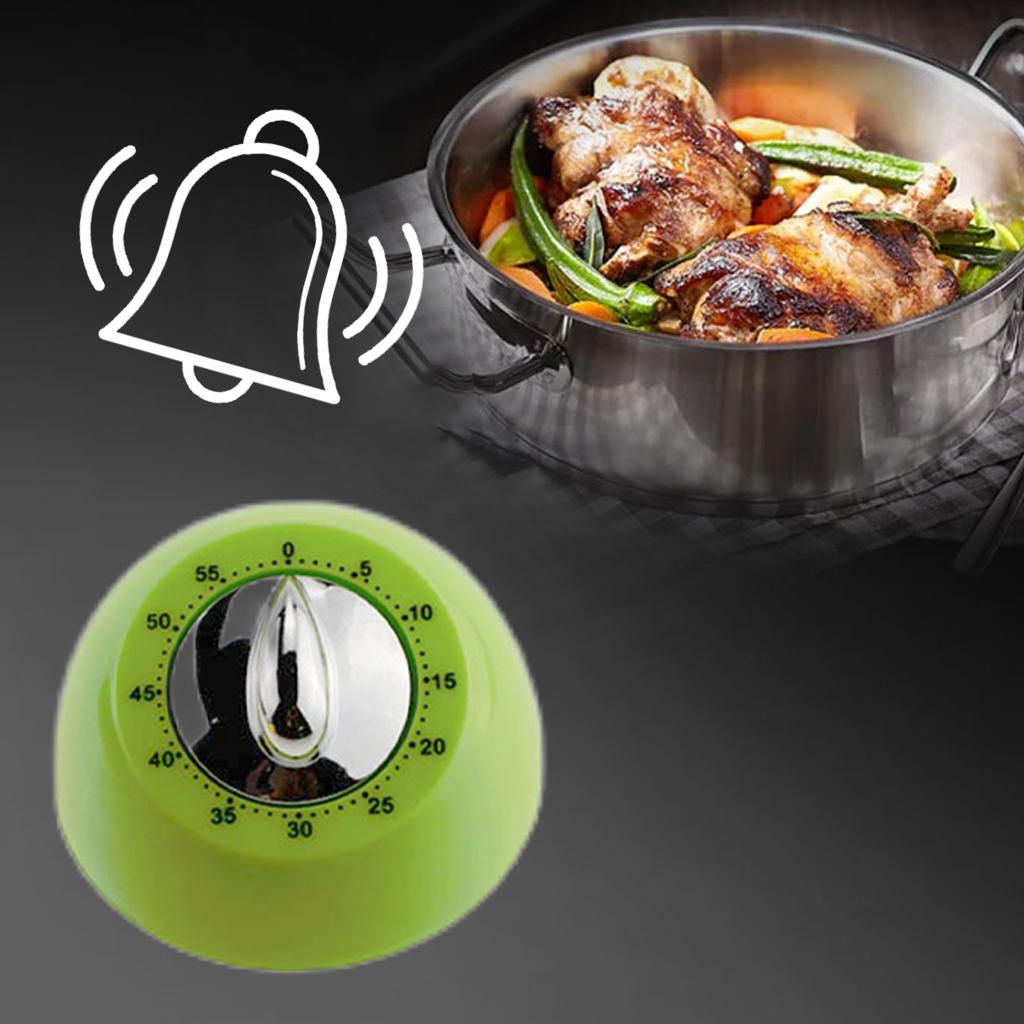 Kitchen Timer Count Down Loud Alarm Egg Timer for Running Baking Salon Green