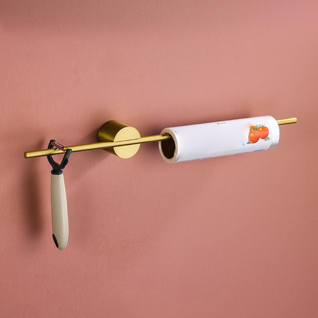 Multifunctional Towel Rack Towel Rail for Balcony Living Room Office Gold base 50CM