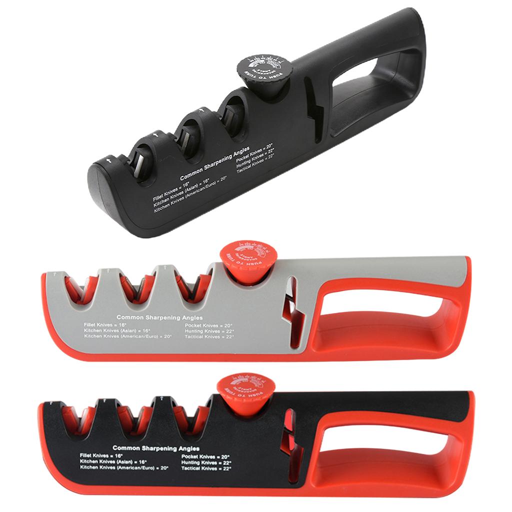 Knife Sharpener Sharpening Tool Manual Sharpener for Knives Black