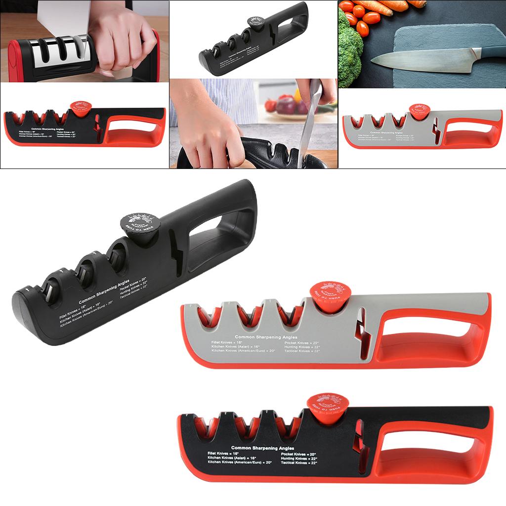 Knife Sharpener Sharpening Tool Manual Sharpener for Knives Black