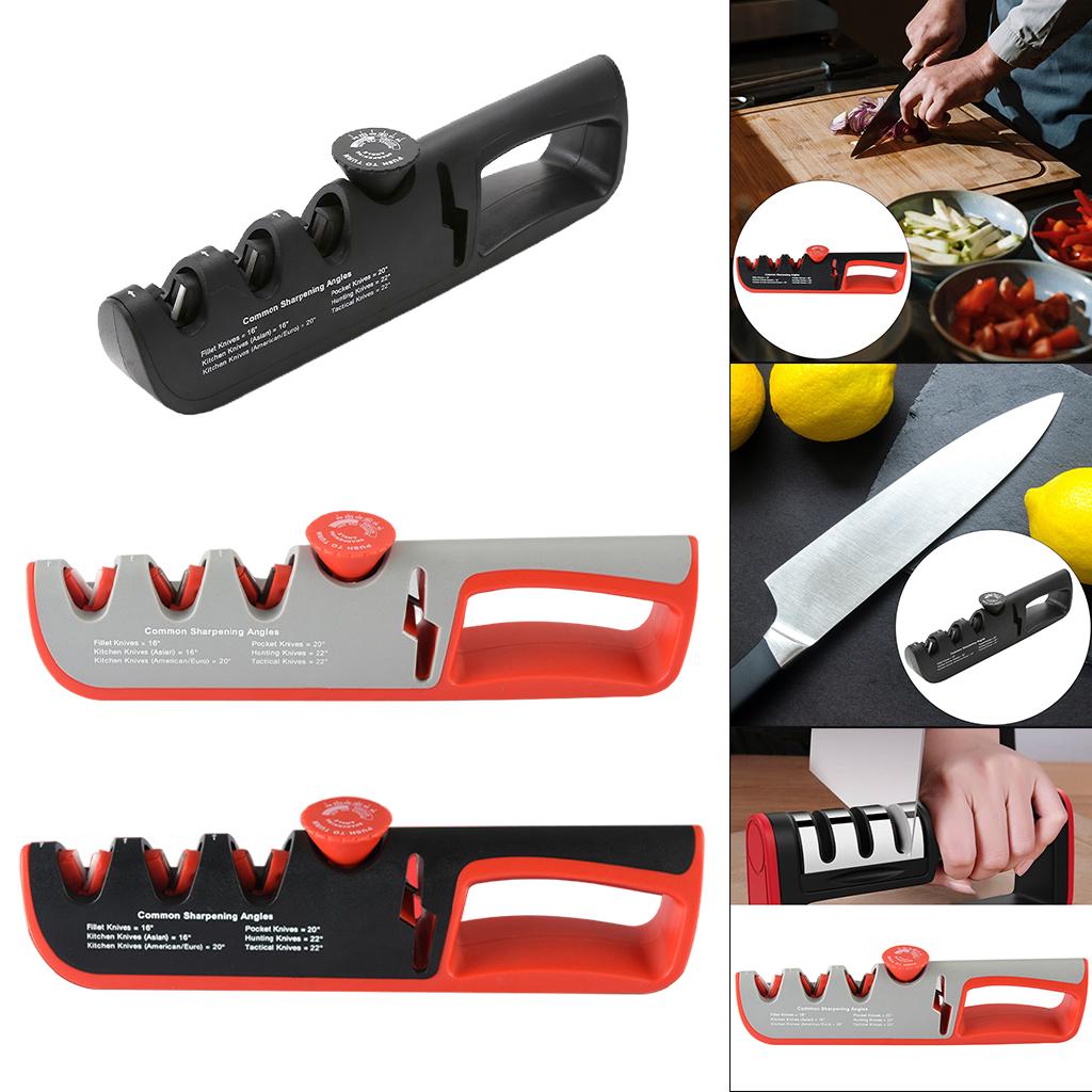Knife Sharpener Sharpening Tool Manual Sharpener for Knives Black
