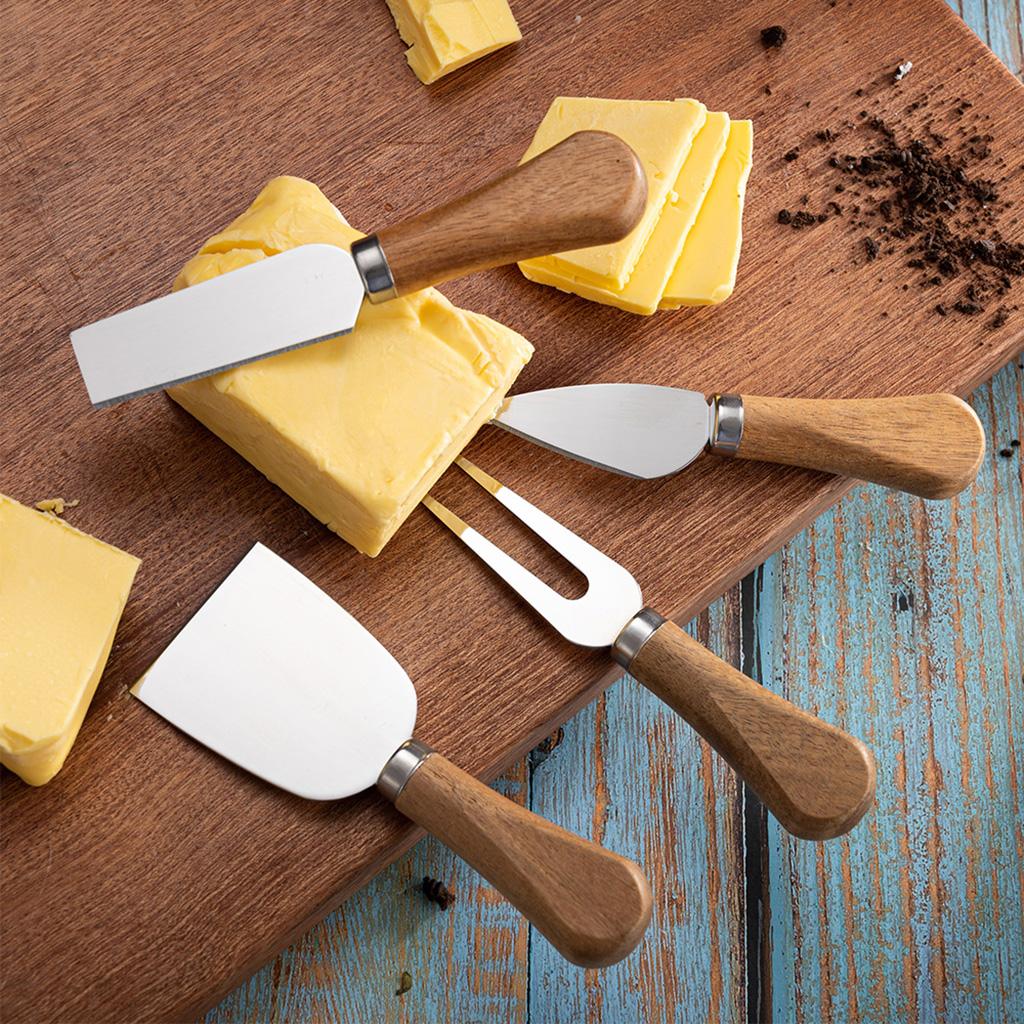 Cheese Knives Set Cheese Fork Stainless Steel Cheese Shaver for Indoor