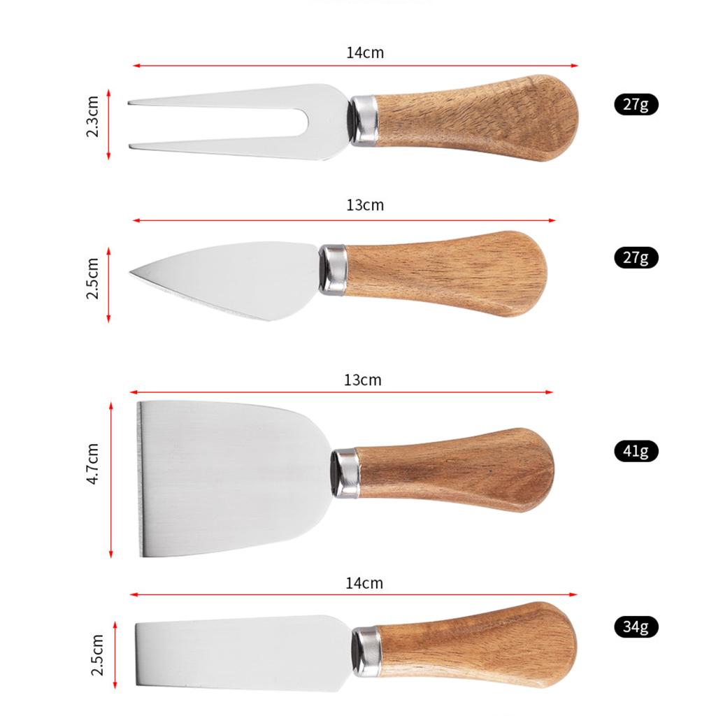 Cheese Knives Set Cheese Fork Stainless Steel Cheese Shaver for Indoor