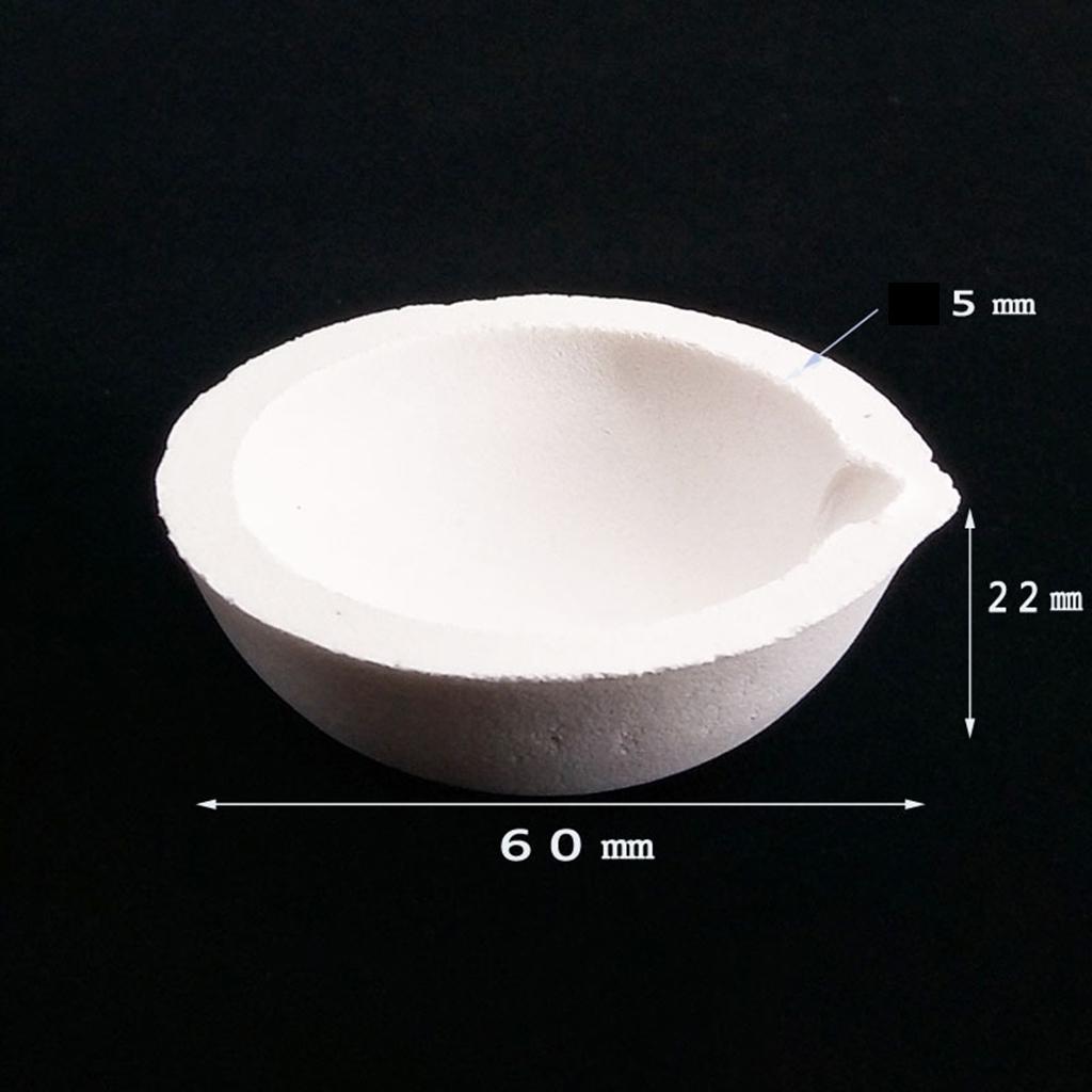 Quartz Silica Melting Crucible Melting Dishes for Sliver Scrap Refining