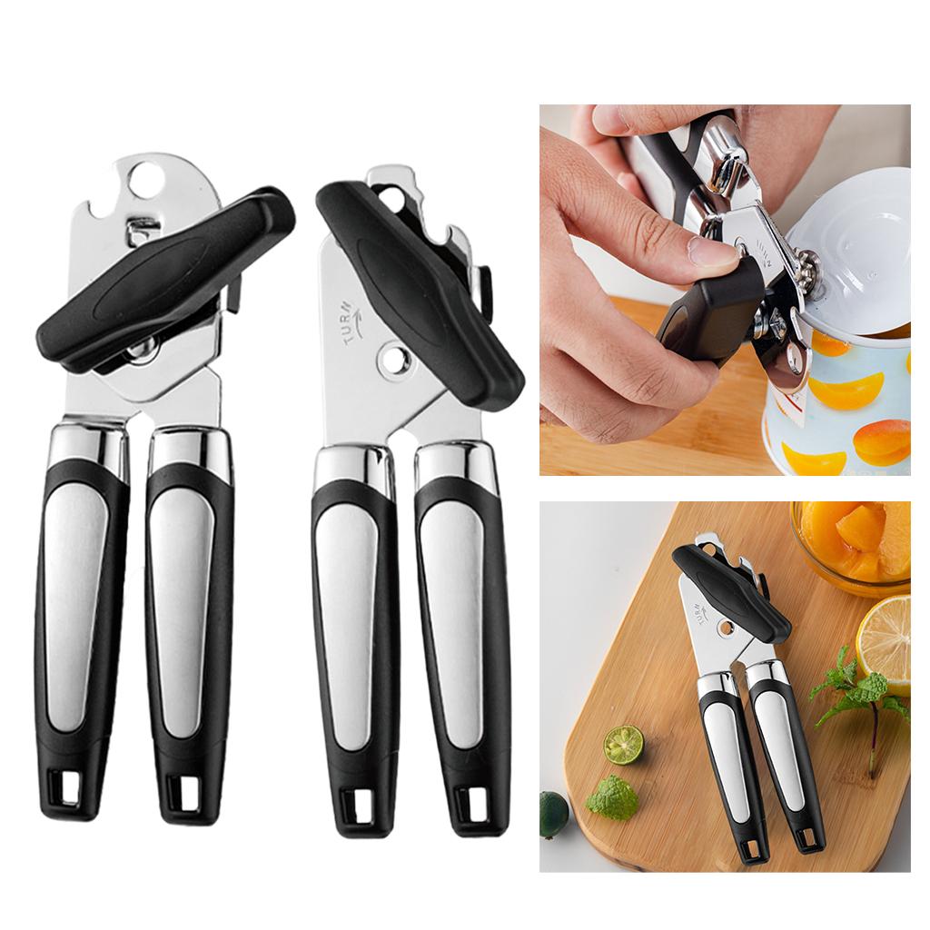 Manual Can Opener Bottle Opener Lid Remover for Beverage Tin Kitchen Safety Opener 1