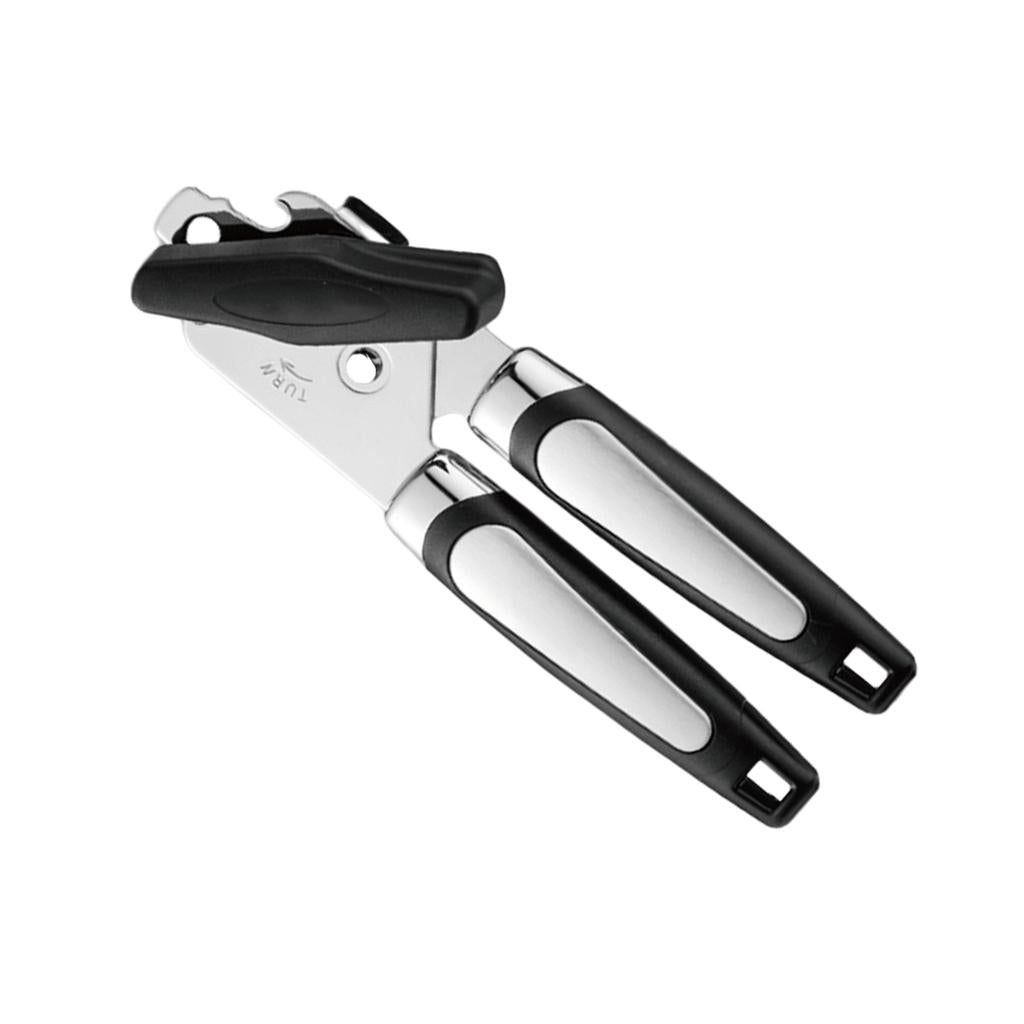 Manual Can Opener Bottle Opener Lid Remover for Beverage Tin Kitchen Safety Opener 2