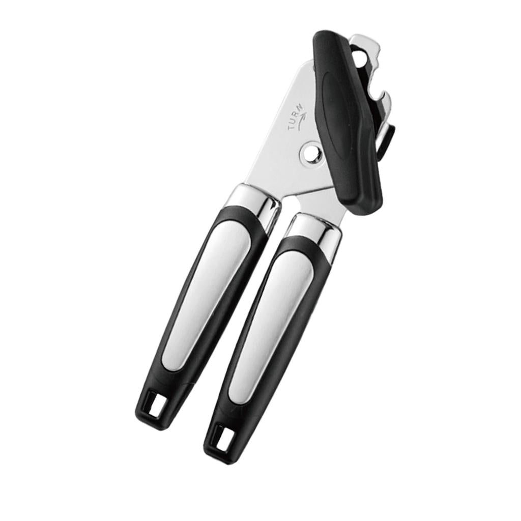 Manual Can Opener Bottle Opener Lid Remover for Beverage Tin Kitchen Safety Opener 2
