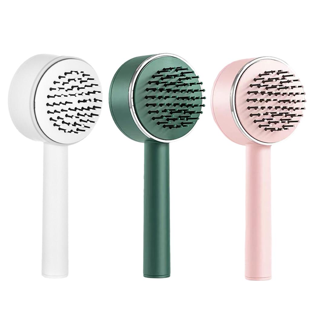 Air Cushion Massage Comb Hairbrush for All Hair Types Smoothing Kids Adults white