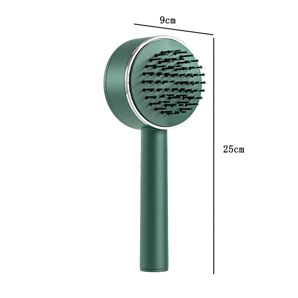 Air Cushion Massage Comb Hairbrush for All Hair Types Smoothing Kids Adults green