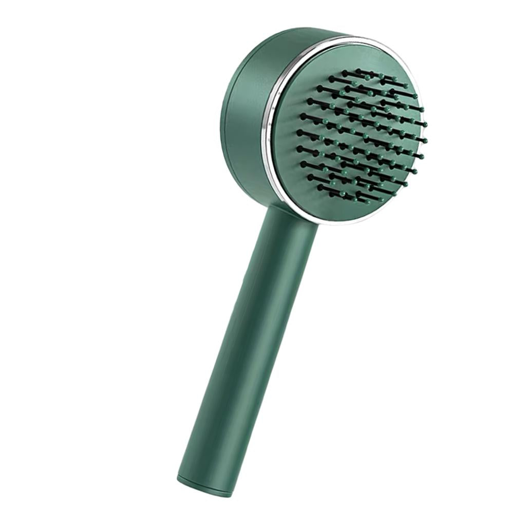 Air Cushion Massage Comb Hairbrush for All Hair Types Smoothing Kids Adults green
