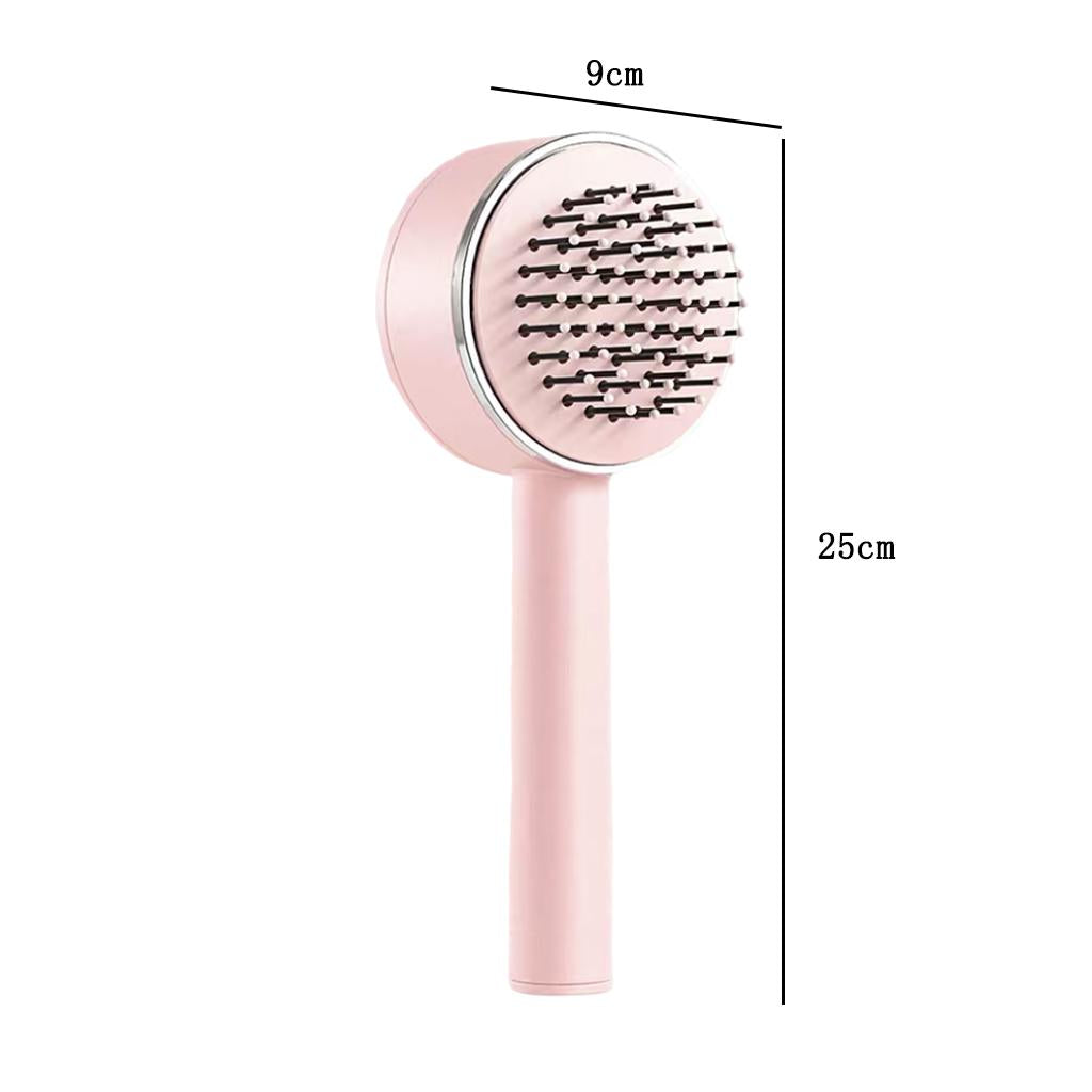 Air Cushion Massage Comb Hairbrush for All Hair Types Smoothing Kids Adults pink