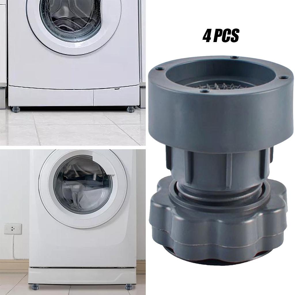 4Pcs Mat Shock Absorbing Anti Vibration Pads for Washing Machine Adjustable