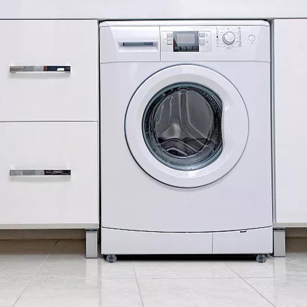 4Pcs Mat Shock Absorbing Anti Vibration Pads for Washing Machine Adjustable