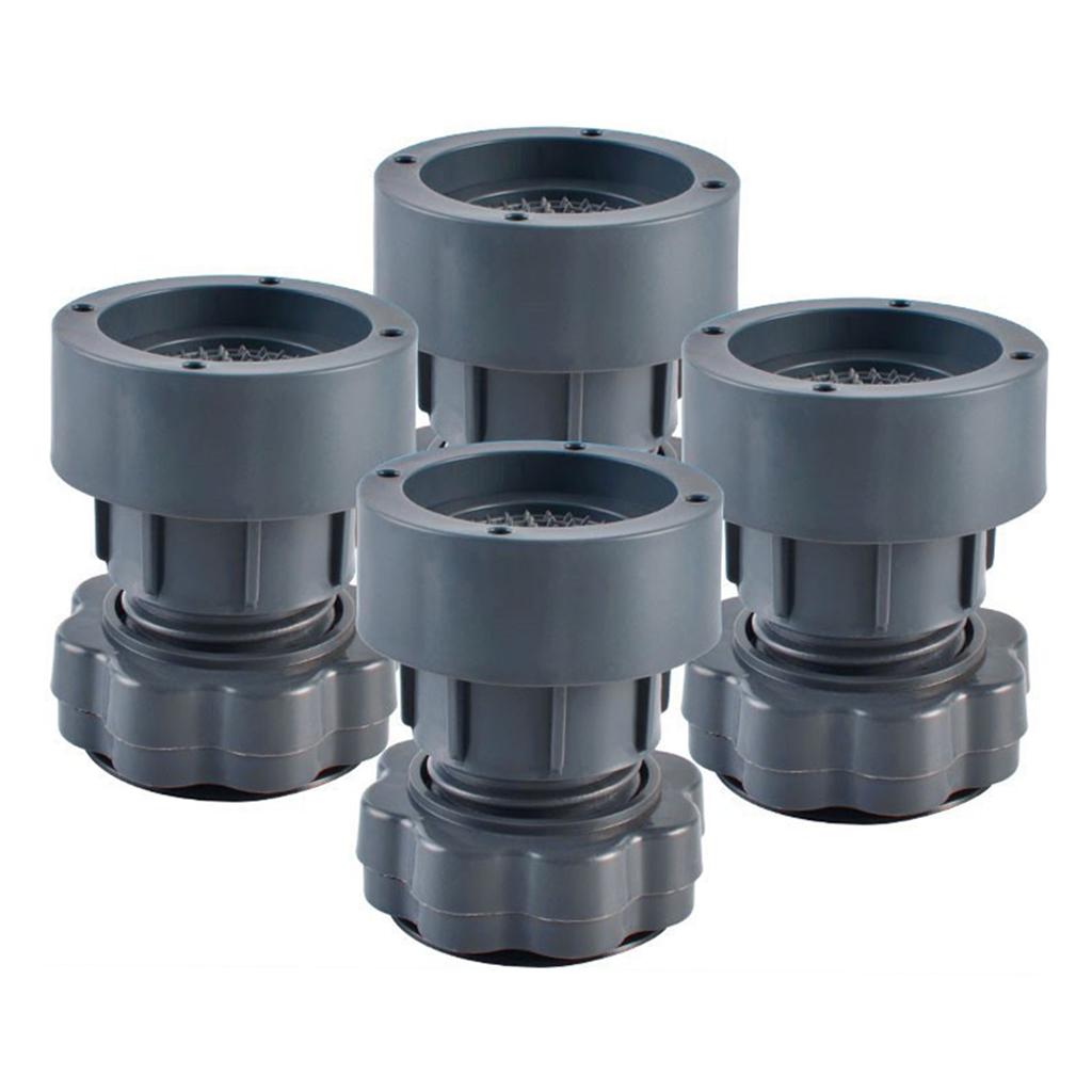 4Pcs Mat Shock Absorbing Anti Vibration Pads for Washing Machine Adjustable