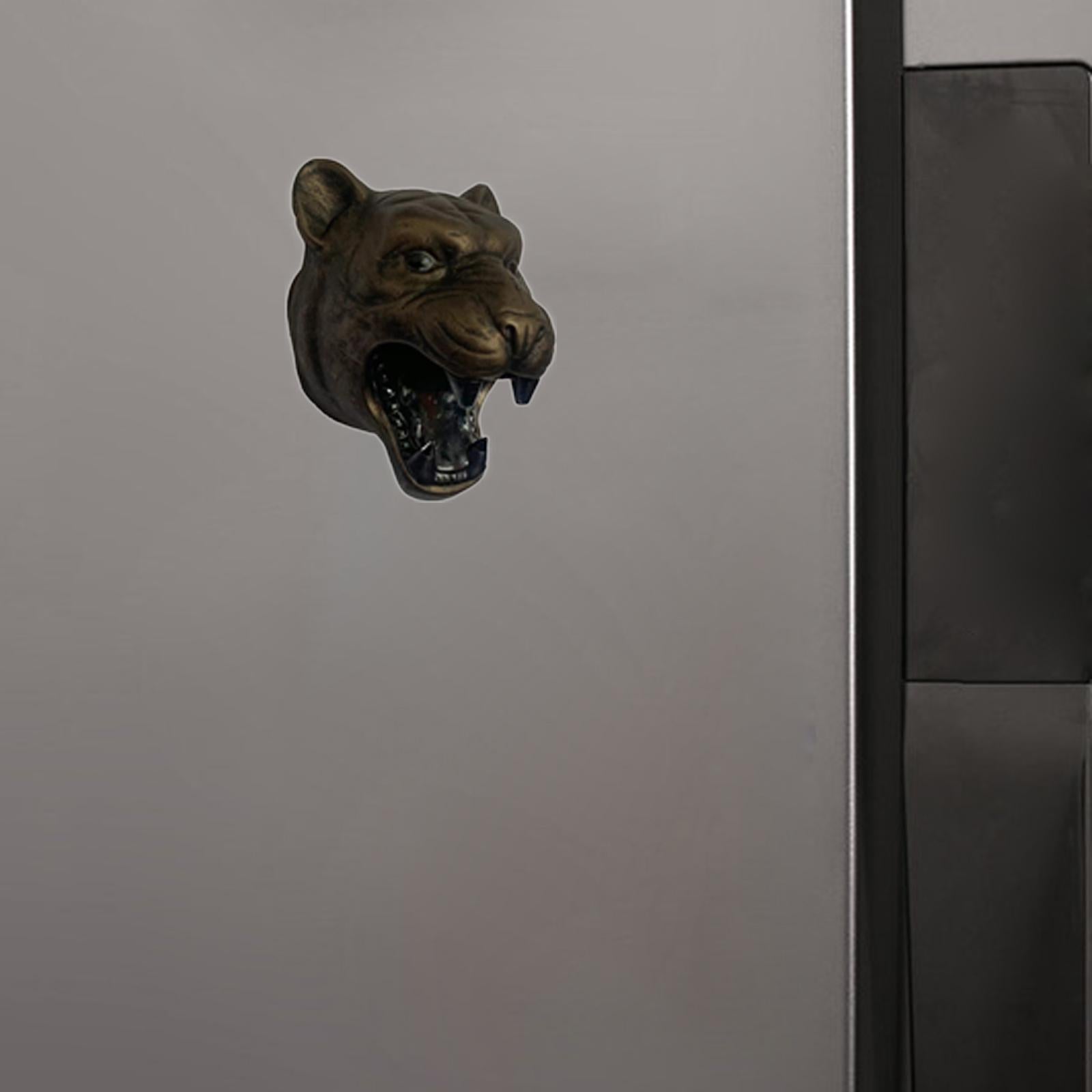 Retro Resin Teeth Bite Bottle Opener Refrigerator Magnetic Bronze