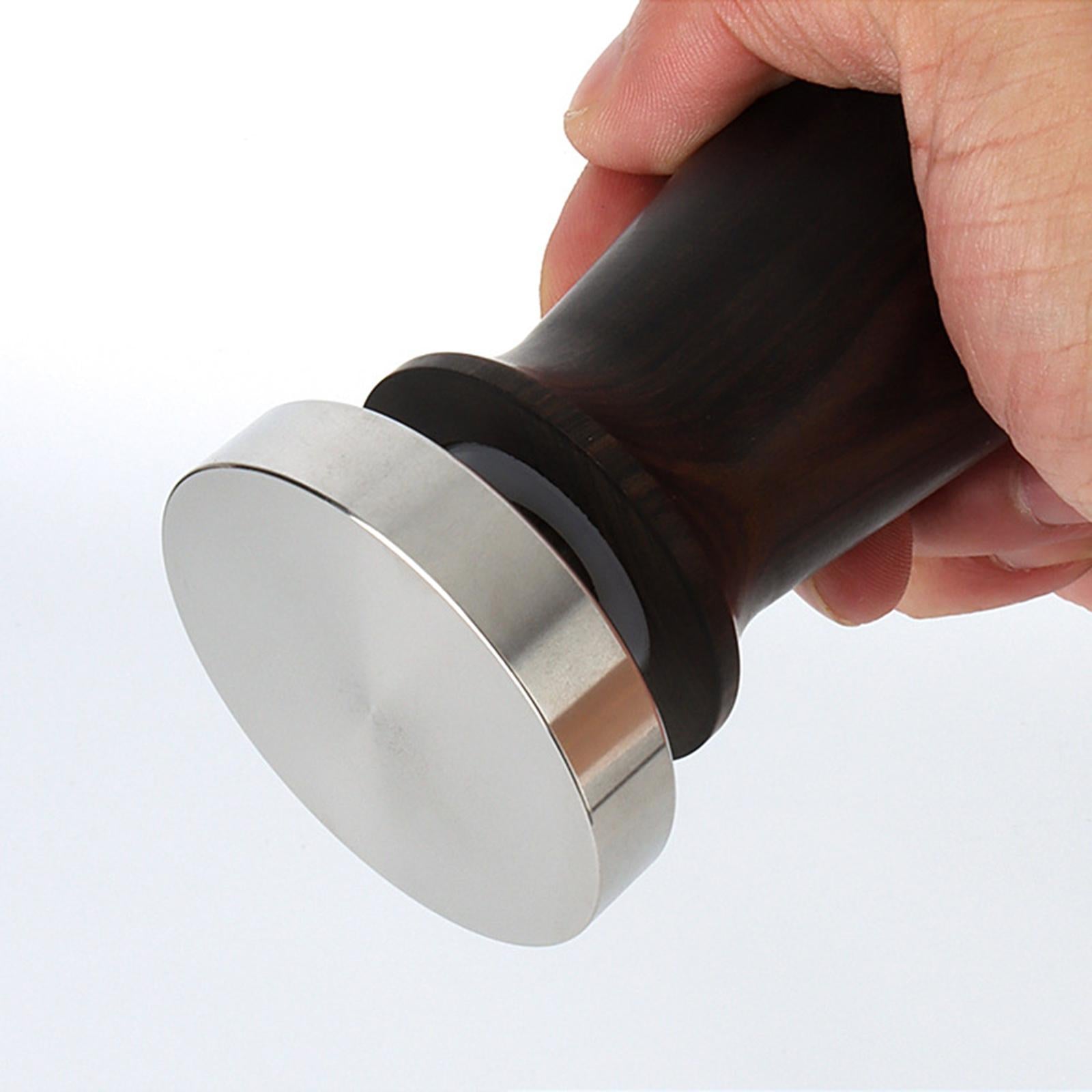 Solid Wood Coffee Tampers Espresso Barista Tools Powder Distribution 51MM Black