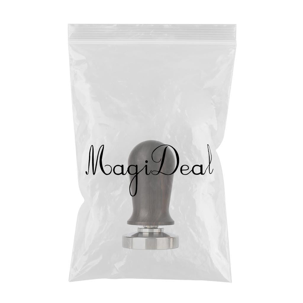 Solid Wood Coffee Tampers Espresso Barista Tools Powder Distribution 58MM Black