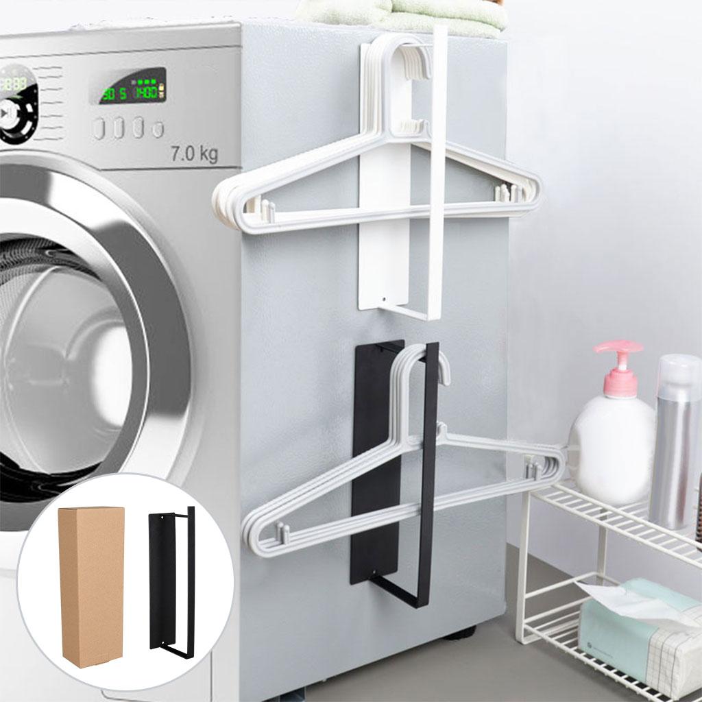 Iron Magnetic Towel Racks Bathroom Storage Organizer for Bathroom Black