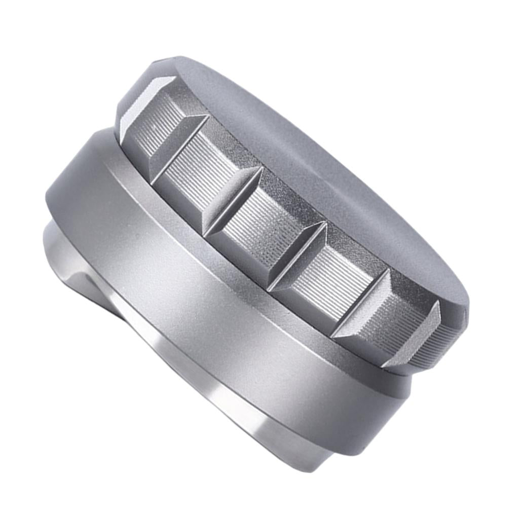 58mm Coffee Tamper Filter Anti-Slip Handle Height Adjustable for Portafilter Grey
