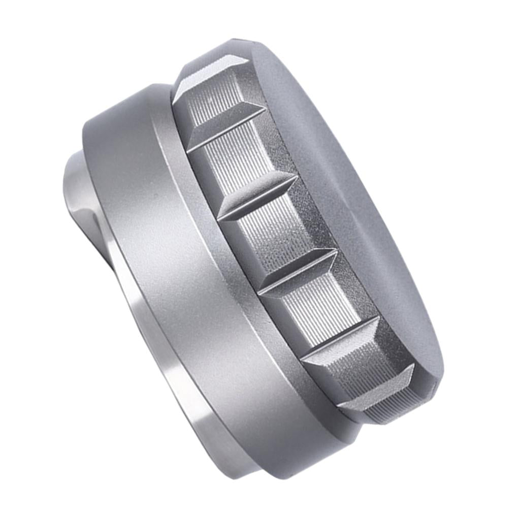58mm Coffee Tamper Filter Anti-Slip Handle Height Adjustable for Portafilter Grey