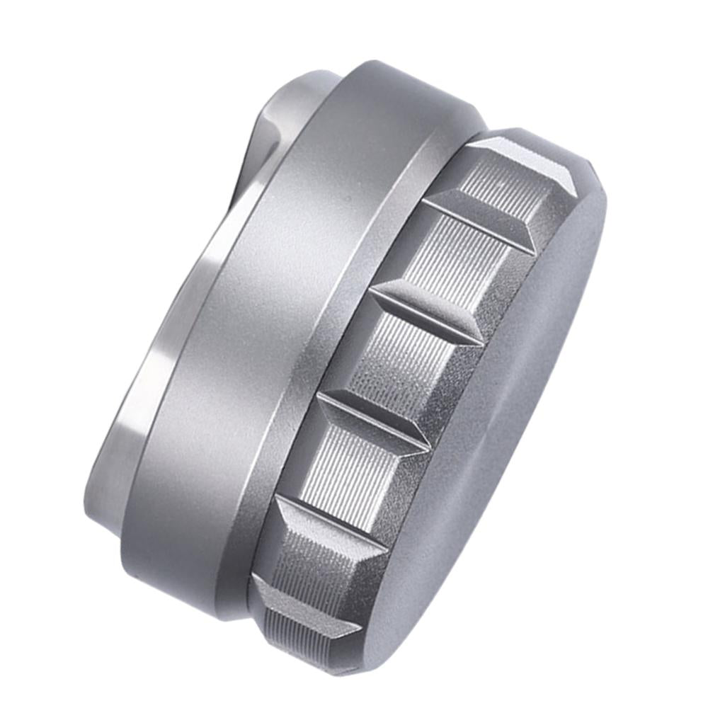 58mm Coffee Tamper Filter Anti-Slip Handle Height Adjustable for Portafilter Grey