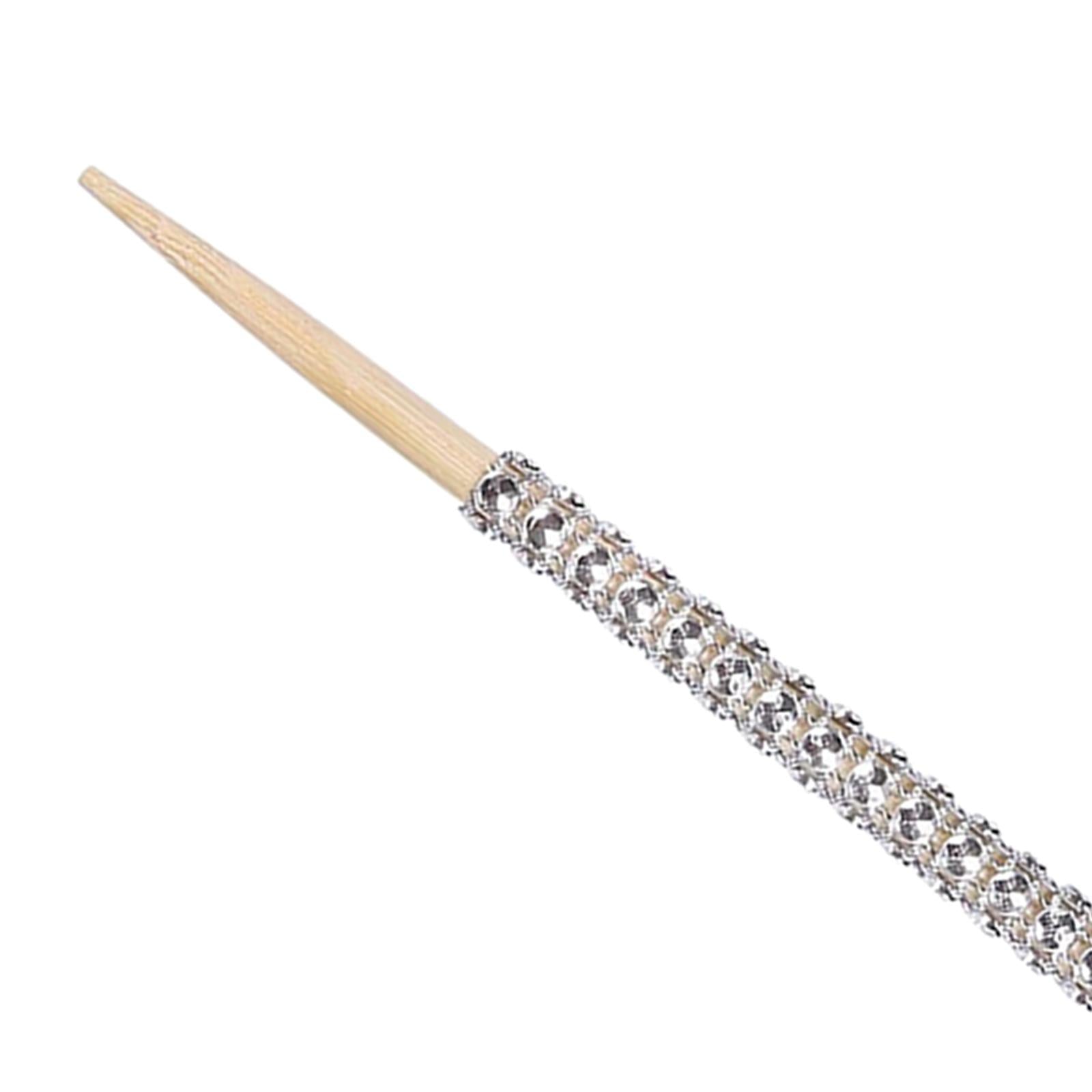 Bling Candy Apple Sticks 15cm Food Picks for Buffet Barbecue Candy Making silver