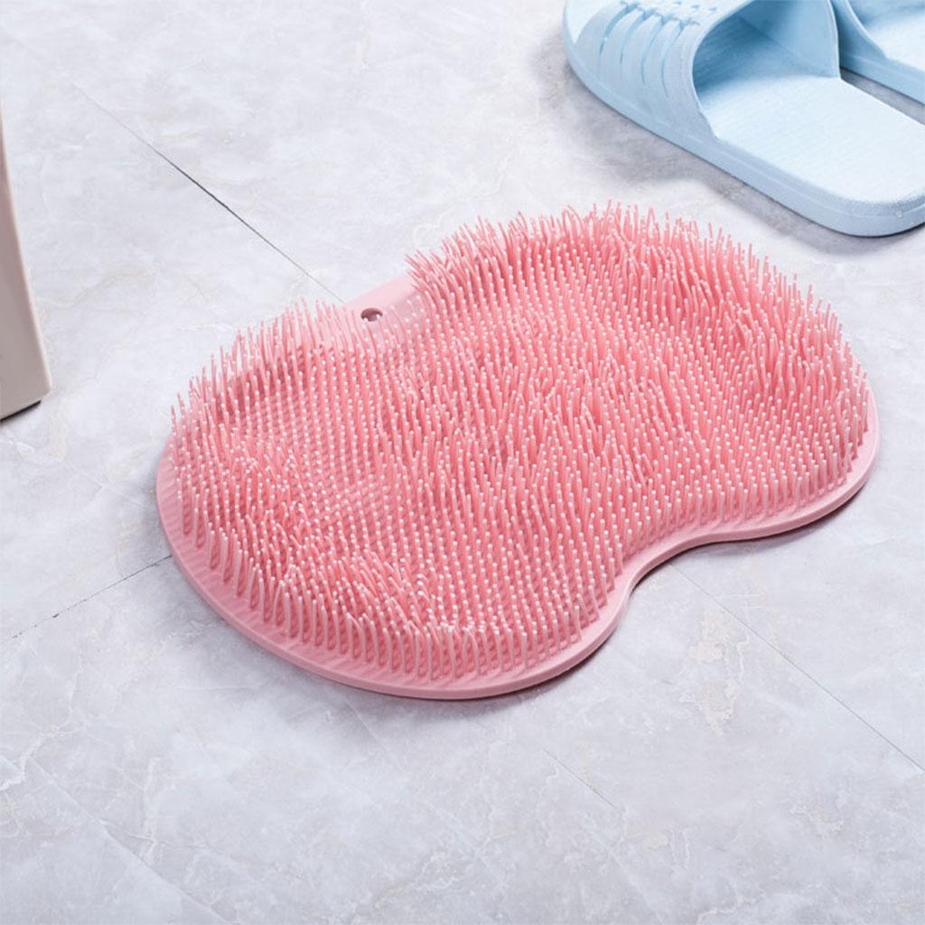 Shower Foot Scrubber Improve Circulation Non Slip with Suction Cups Pink