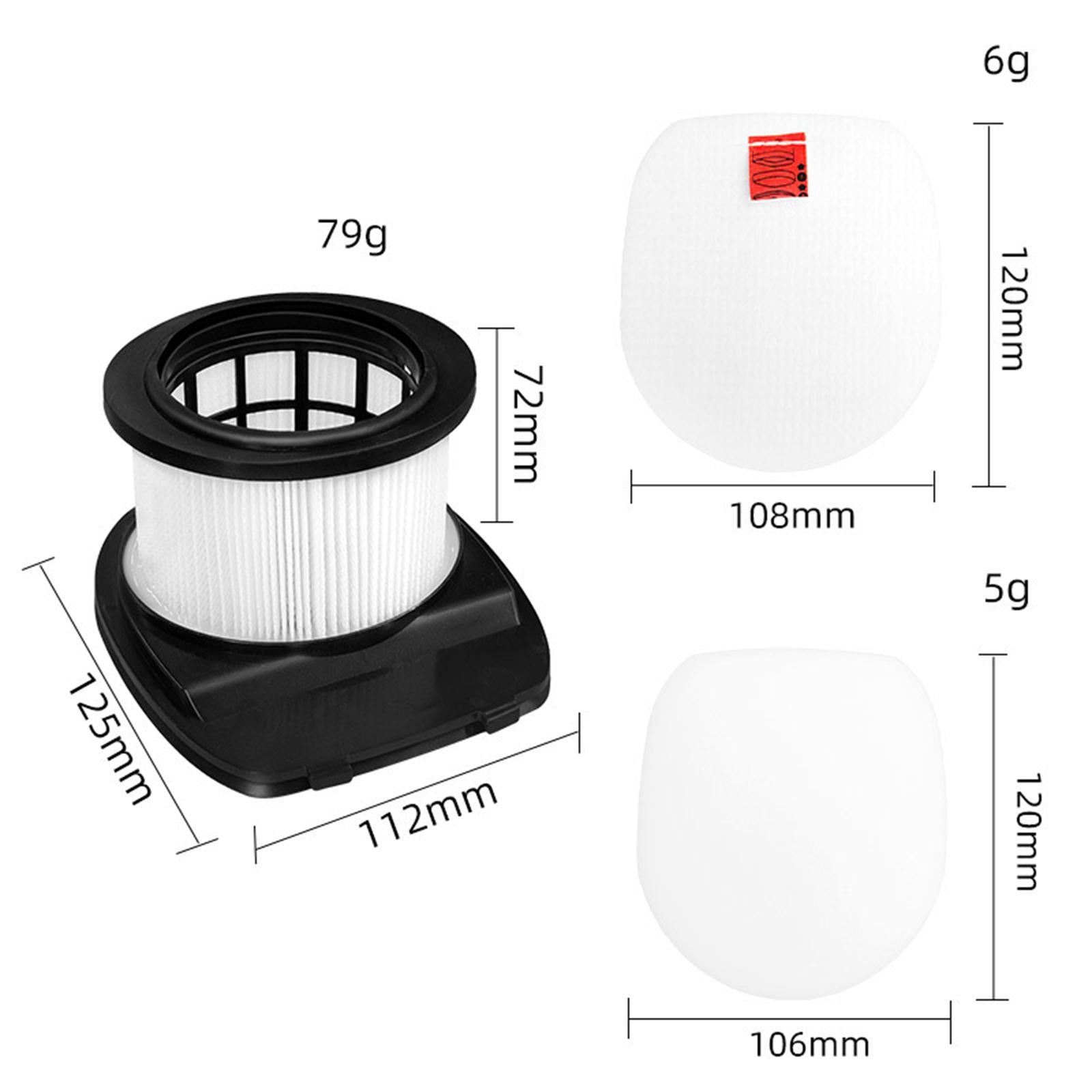 Replacement Cartridge Filter & Cotton Filter for Shark IZ162H 362H Vacuum