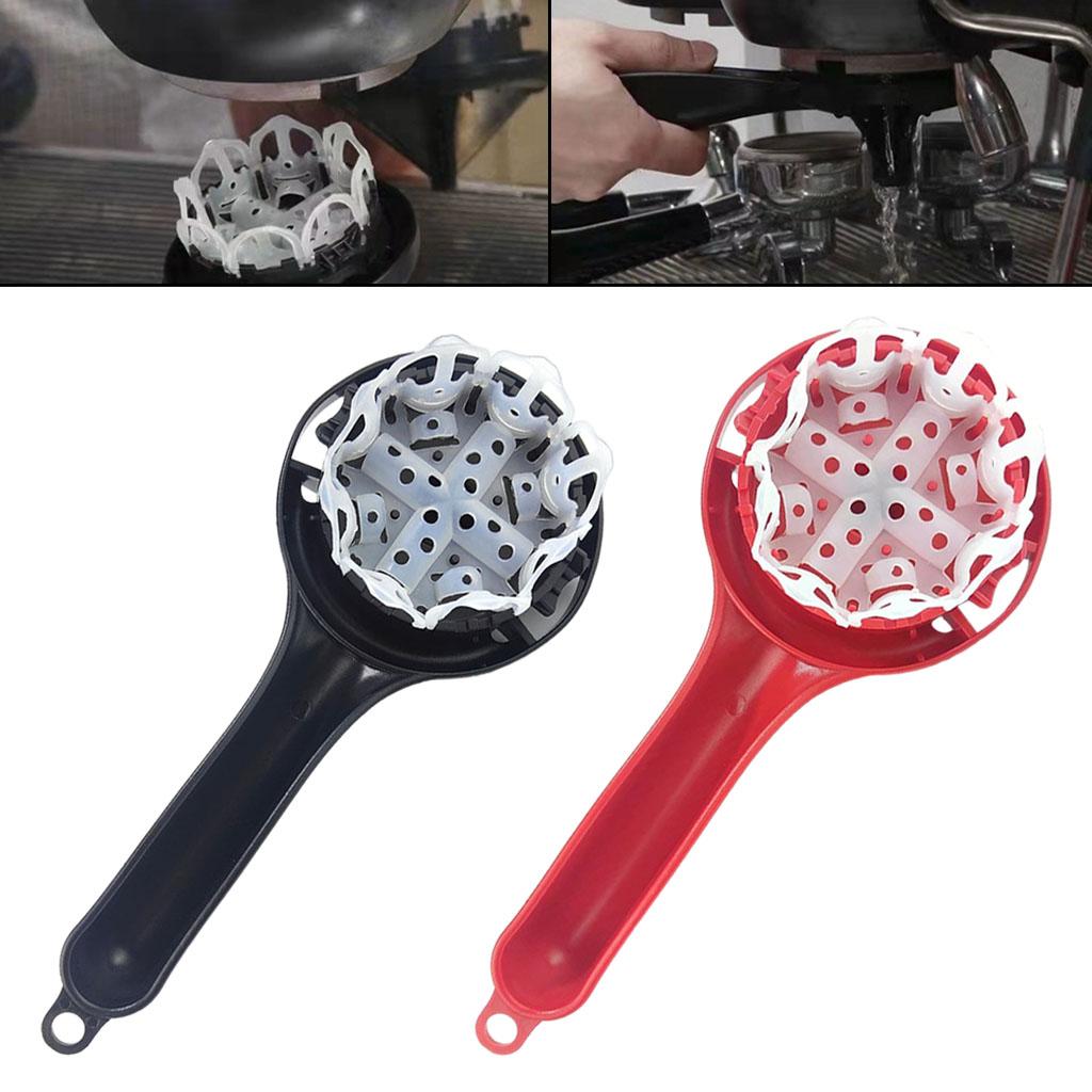 Coffee Machine Cleaning Brush for 57-59mm Brewing Head Cleaning Products red