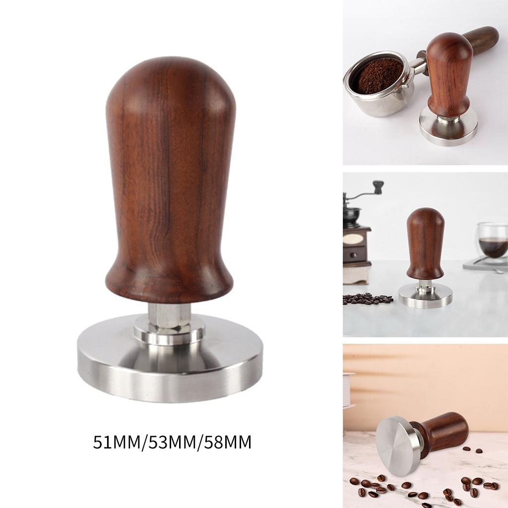 Coffee Tamper Stainless Steel Flat Base for Home Office 5.1x9.9cm