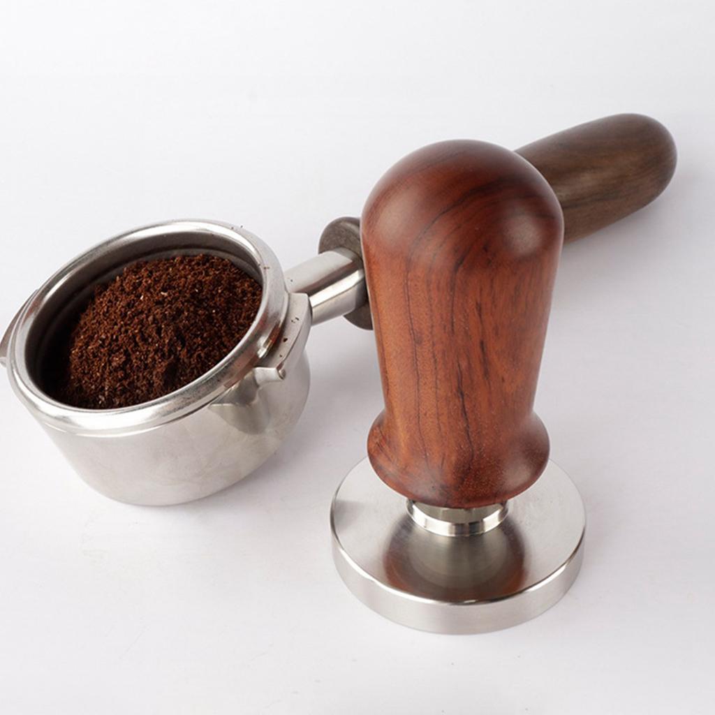Coffee Tamper Stainless Steel Flat Base for Home Office 5.8x9.9cm