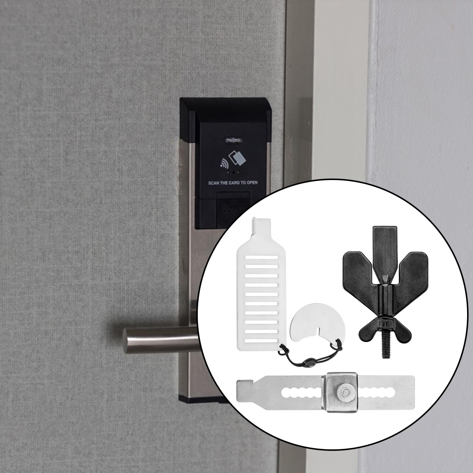 Portable Door Lock Anti-Theft for Apartment Traveling College 11.2x2.2cm