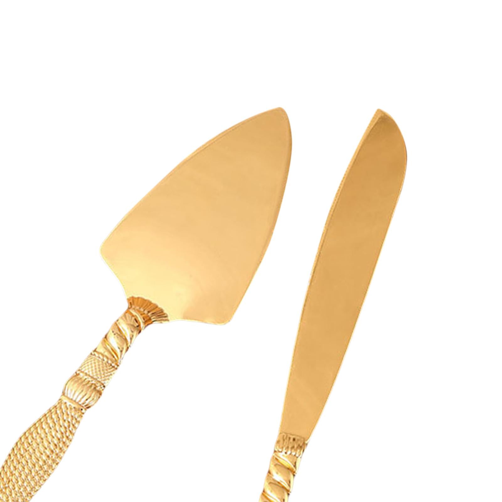2Pcs Zinc Alloy Cake Shovel Butter Knives for Events Wedding Party Supplies A