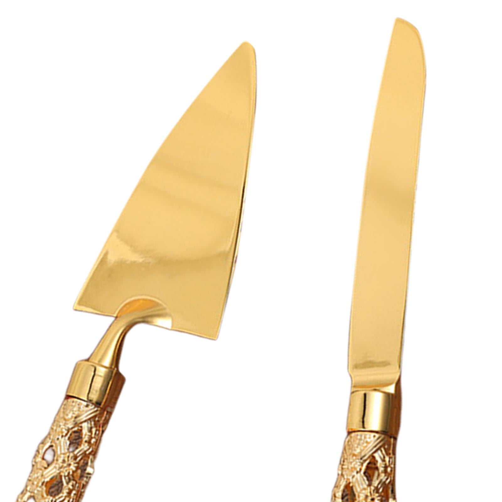 2Pcs Zinc Alloy Cake Shovel Butter Knives for Events Wedding Party Supplies C