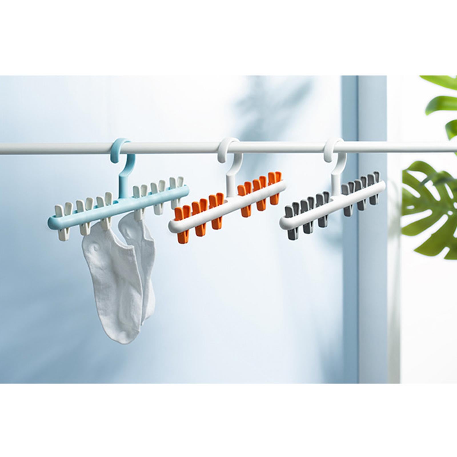 Rotatable Clothes Hanger Organizer Anti-Skid for Scarf Closet Wardrobe White gray