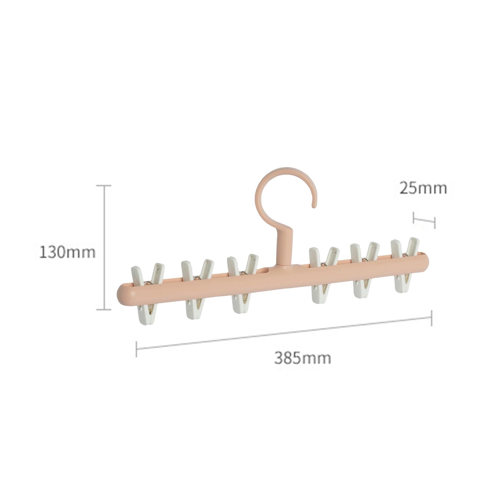 Rotatable Clothes Hanger Organizer Anti-Skid for Scarf Closet Wardrobe Pink white