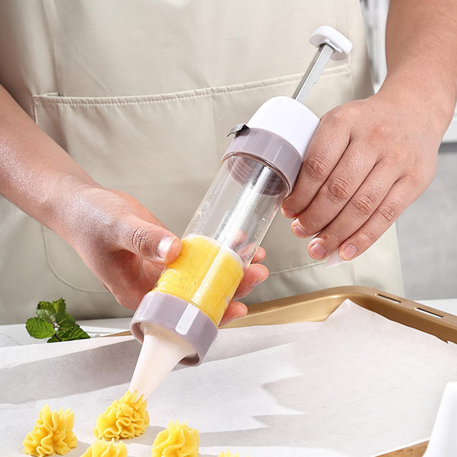 Multifunctional DIY Cookie Press Kit Reusable for Home Kitchen Baking Tools