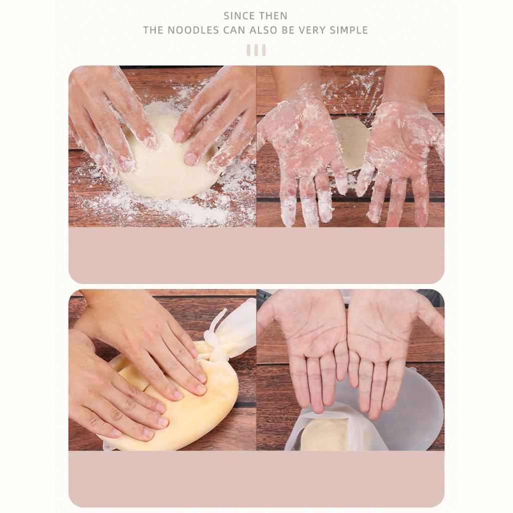 Silicone Kneading Bag Nonstick Dough Flour Mixer Bag for Bread Pizza L 6KG
