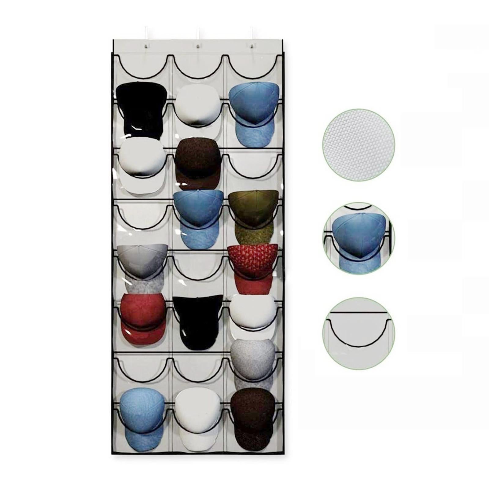 Hat Holder Rack Baseball Caps Storage Organizer Wall Mount Door Hang Holder