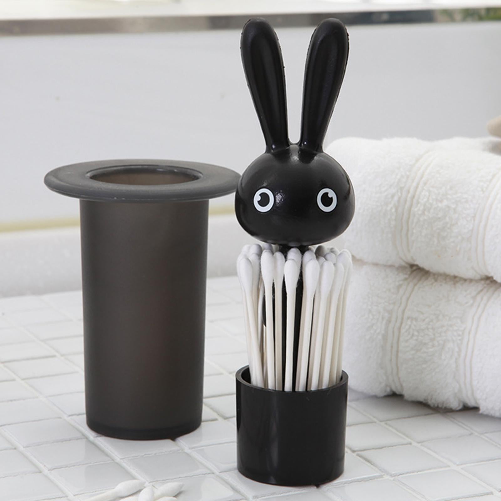 Cute Toothpick Dispensers Plastic Decorative Cartoon for Home white