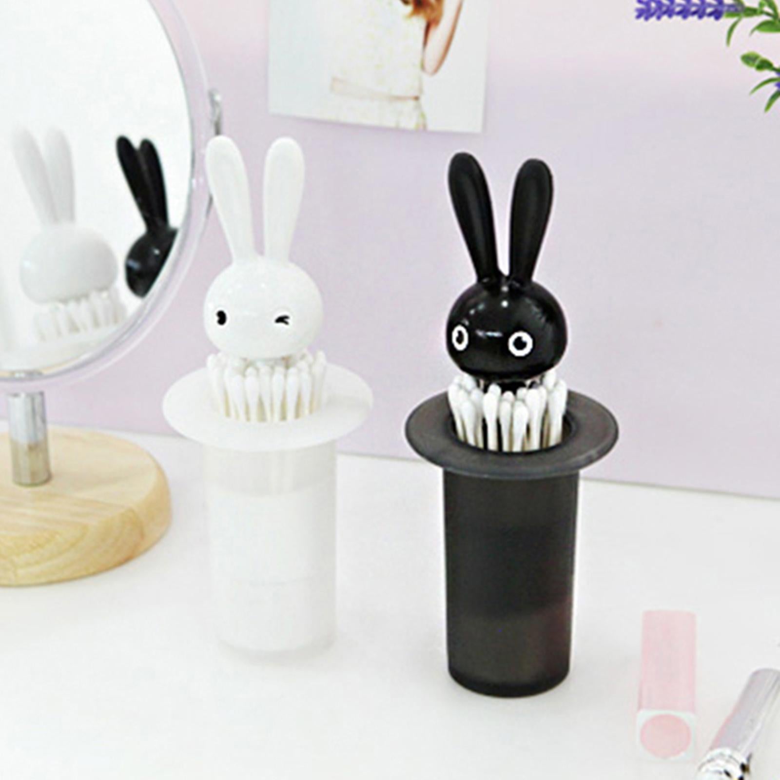Cute Toothpick Dispensers Plastic Decorative Cartoon for Home black