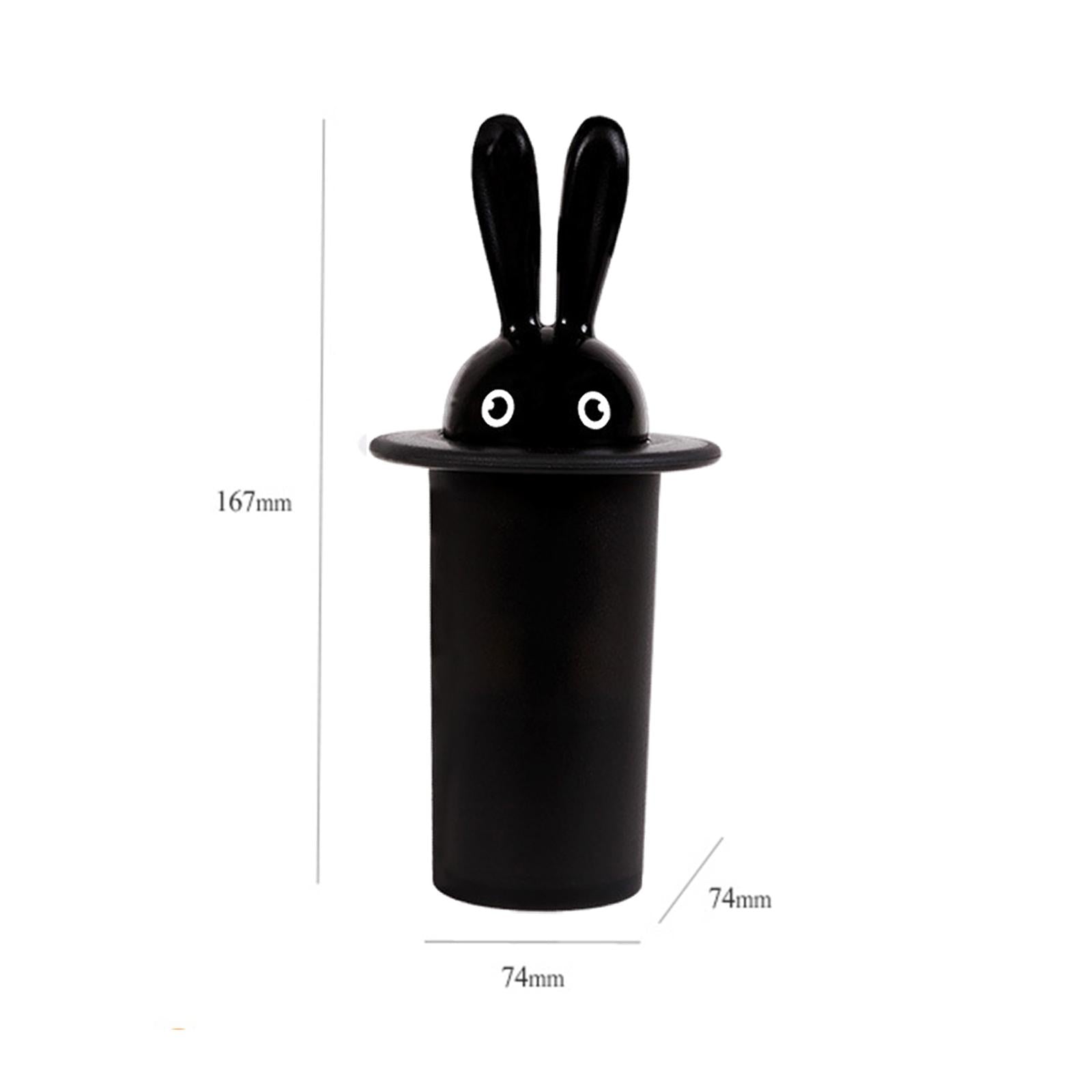 Cute Toothpick Dispensers Plastic Decorative Cartoon for Home black